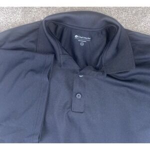 Chef Works Mens 4XL Polo Black Kitchen Preppy Boss Executive Chef